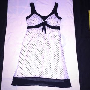 Black and white polka dot Sangria dress